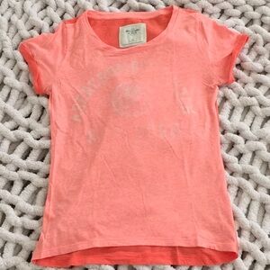Abercrombie & Fitch Logo T Shirt - XS - Orange